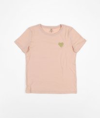 Růžové tričko se srdíčkem ONLY