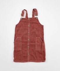Ružová menčestrová šatová sukňa DENIM & CO