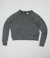 Černobílý lehký žíhaný svetr H&M