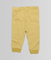 Okrové proužkované pyžamové kalhoty/tepláky GEORGE