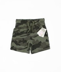 Zelené maskáčové teplákové kraťasy PRIMARK