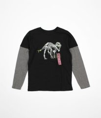 Černé triko s obrázkem