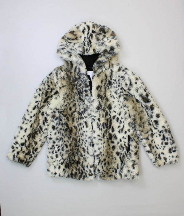 Leopardí plyšový kabátek MATALAN