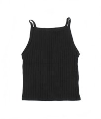 Černý žebrovaný silnější top H&M