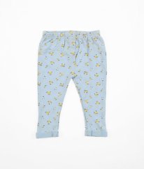 Modré květované kalhoty M&CO