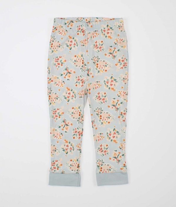 Modré květované pyžamové kalhoty NUTMEG