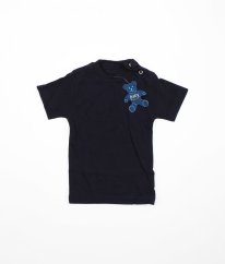 Tmavě modré tričko ze silné bavlny