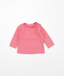 Růžové proužkované triko BLUEZOO