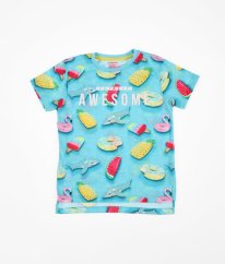 Modré tričko s letním motivem PRIMARK