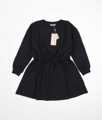 Tmavo modré silnejšie mikinové šaty ONLY