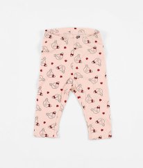 Růžové legíny s obrázky H&M