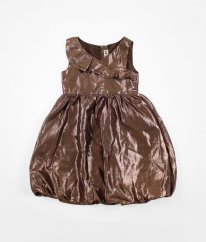 Bronzové lesklé šaty s balonovou sukní H&M