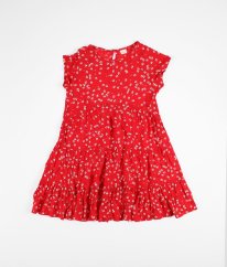 Červené šaty s květy NEXT