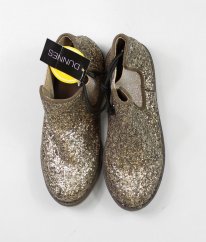 Zlaté kotníkové boty se třpytem (EUR 29) DUNNES
