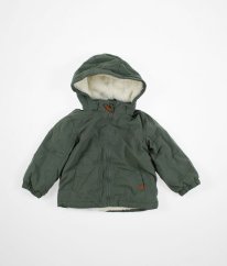 Zelená zimní bunda s beránkem H&M