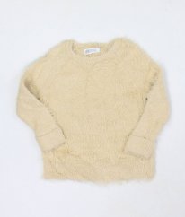 Béžový chlupatý svetr H&M