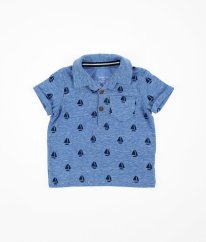 Modré polo tričko s lodičkami F&F
