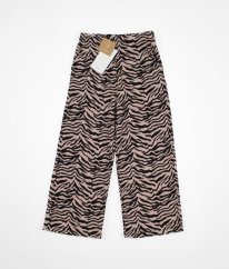 Ružovofialové vzorované ľahké nohavice NAME IT