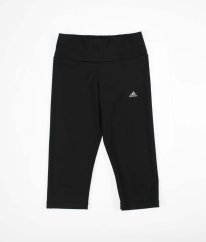 Černé krátké sportovní legíny ADIDAS