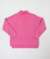 Růžový chlupatý svetr MATALAN