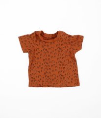 Skořicové tričko se vzorem MATALAN
