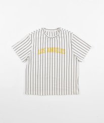 Biele športové prúžkované tričko