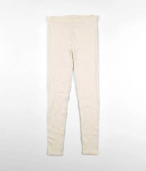 Krémové žebrované legíny GEORGE
