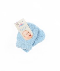 Modré plyšové rukavičky NEW BABY