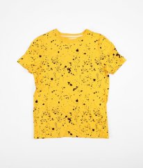 Žluté tričko s černými cákanci F&F