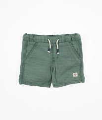 Zelené kraťasy zo silnejšej bavlny H&M
