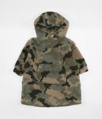 Maskáčová plyšová oversize mikina TU