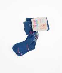 Modré pančuchy s prúžkami NEW BABY
