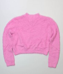 Růžový chlupatý svetr PRIMARK