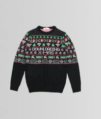 Černý vánoční svetr H&M