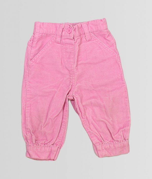 Růžové silnější semišové kalhoty EARLY DAYS