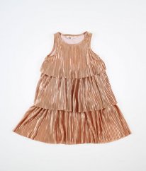 Růžovozlaté lesklé šaty H&M