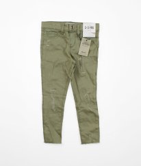 Kriedovo zelené skinny rifle DENIM & CO