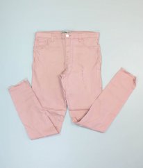 Starorůžové skinny kalhoty DENIM & CO