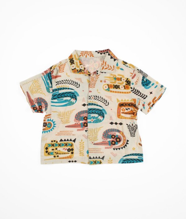 Béžová košeľa s ľanom GEORGE