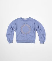 Modrofialová silnější mikina z biobavlny NAME IT