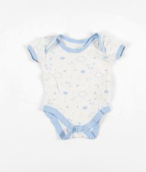 Bílomodré body s obláčky MATALAN