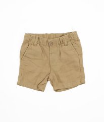 Svetlé hnedé kraťasy s ľanom C&A
