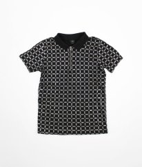 Černé polo tričko RIVER ISLAND