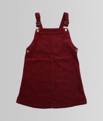 Vínovoborůvková manšestrová silnější hebká šatová sukně NUTMEG