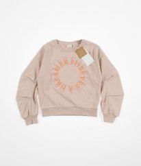 Růžová silnější mikina z biobavlny NAME IT