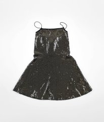 Černé flitrové šaty NEW LOOK