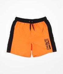 Oranžovočerné kraťasové plavky YIGGA