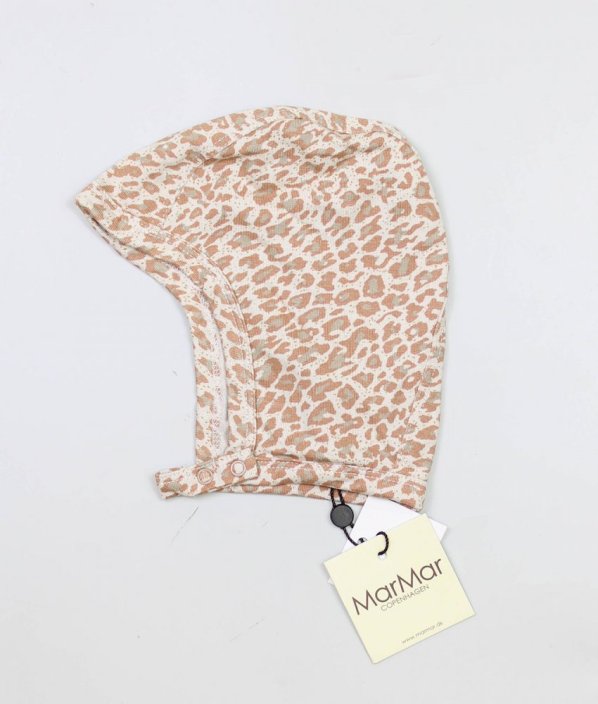 Béžovoskořicovorůžová leopardí čepička MARMAR COPENHAGEN