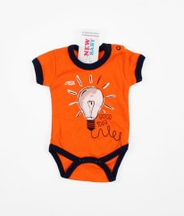 Pomerančové body s obrázkem NEW BABY