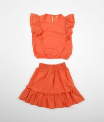 Oranžová halenka a sukně DEFACTO